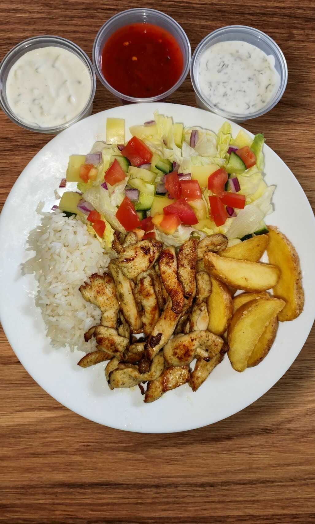 Gyros tál (rizzsel)